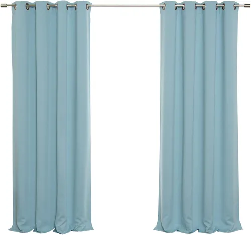 Vista 65 de Best Home Fashion Cortinas opacas aisladas térmicamente - Parte superior del ojal de bronce antiguo - 52" de ancho x 84" Largo - (Juego de 2 Paneles)