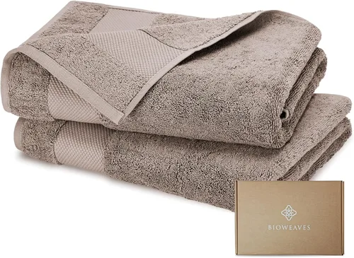 Vista 6 de BIOWEAVES 100% Algodón Orgánico 700 GSM Suave Juego de Toallas Premium de 6 Piezas Certificado GOTS, 2 Toallas de Baño, 2 Toallas de Mano y 2 Paños