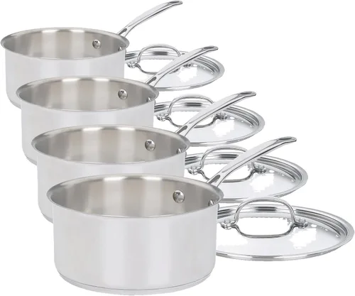 Vista 9 de Cuisinart Cacerola de 1.5 Cuartos con Tapa, Colección Clásica de Utensilios de Cocina del Chef de Acero Inoxidable, 719-16 Plateado