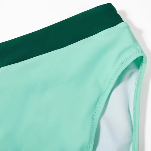 Vista 57 de MOOSLOVER Traje de baño de dos piezas con corte alto y cintura alta para mujer