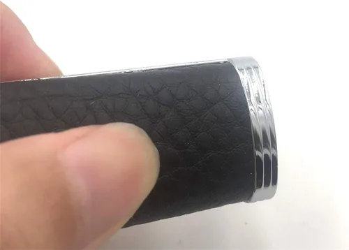 Vista 4 de Funda de cuero de metal para encendedor BIC Mini J5