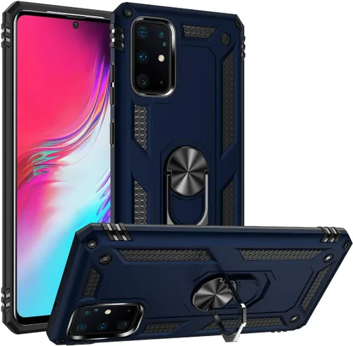 Vista 16 de ADDIT Funda S20 para Samsung Galaxy S20 de 6.1 pulgadas, con anillo de soporte, soporte ajustable, grado militar, protección resistente, a prueba