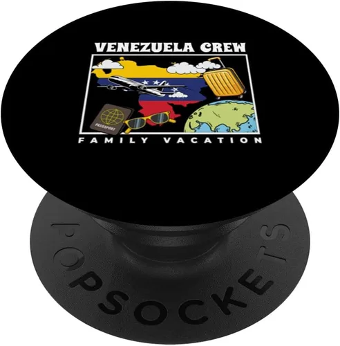 Vista 6 de Venezuela Crew Family Vacation Tour Travel Trip Matching PopSockets MagSafe PopGrip for iPhone