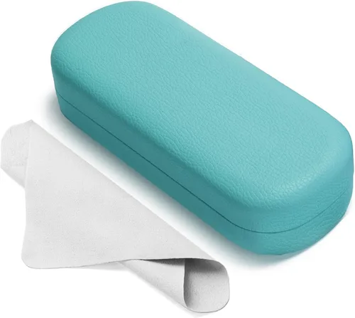 Vista 16 de Marvolia Estuche para gafas de sol, funda rígida grande de piel sintética para gafas de sol Negro