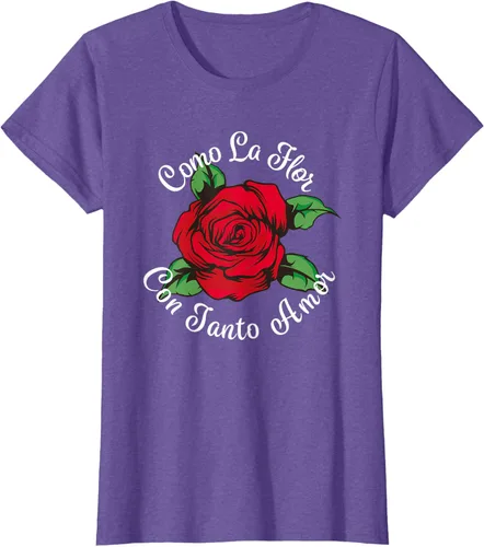 Vista 24 de Como La Flor - Bailar Cumbia - Mexican Rose Fiesta Regalo Camiseta Negro