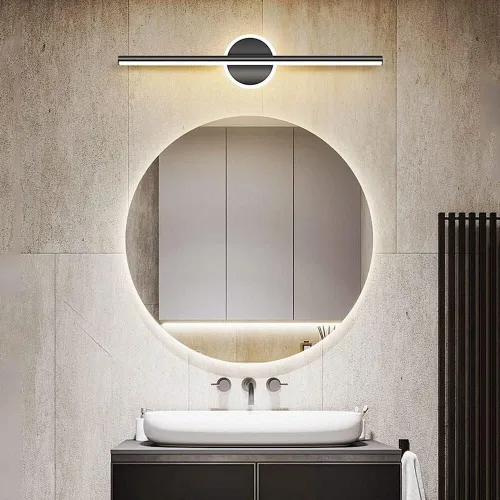 Vista 4 de Lámpara de pared LED para tocador - Luz moderna para espejo de baño, ideal para maquillaje y tocador