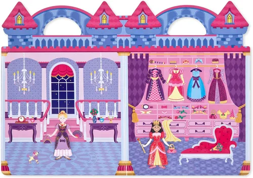 Vista 4 de Melissa & Doug Princesa Puffy, juego de adhesivos, Juego de calcomanías infladas - princesa, 1, Azul
