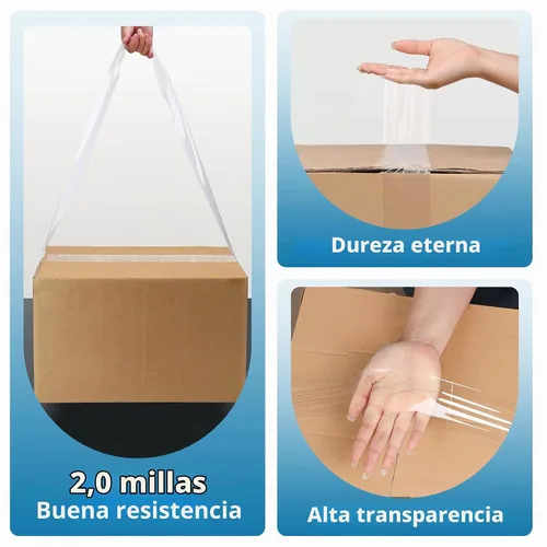 Vista 3 de Cinta de embalaje de alta calidad de 2.0 mil de 3 pulgadas x 110 yardas (24 rollos) – Cinta de embalaje transparente para envío, cinta adhesiva