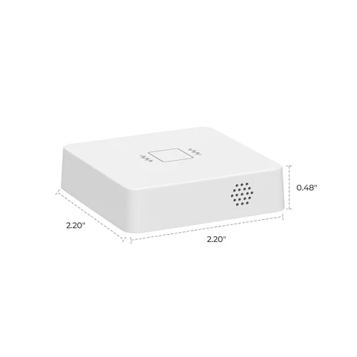 Vista 2 de THIRDREALITY Sensor de vibración inteligente con alarma de 110 dB, requiere concentrador Zigbee, sensibilidad ajustable, funciona con SmartThings