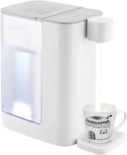 Vista 10 de Dispensador de agua caliente instantáneo de 3 segundos con tanque de agua de 3 litros y luz luminosa, hervidores eléctricos verdes de bajo ruido