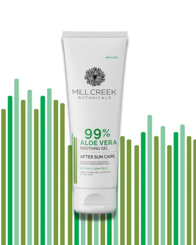 Vista 2 de Mill Creek Gel de aloe vera, 8 onzas