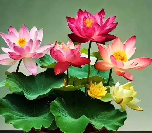 Vista 3 de 35 piezas Tazón de semillas de loto mezclado lirio de agua para plantar agua Características Bonsai Lotus Flower Interior Exterior Jardín Estanque