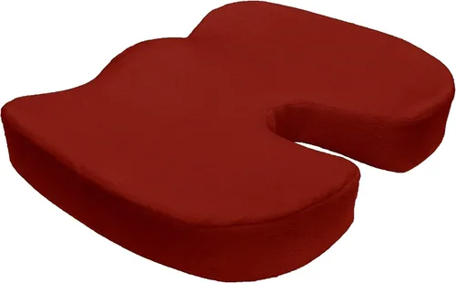 Vista 4 de Bookishbunny Silla de oficina ortopédica de espuma viscoelástica para coxis y almohadilla para asiento de automóvil, cojín cómodo para el dolor