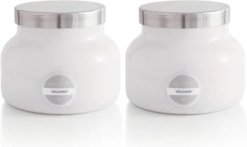 Vista 21 de Capri Blue Volcano Velas perfumadas – Velas en tarro de cristal de lujo para el hogar perfumadas con frutas tropicales y cítricos azucarados, mezcla