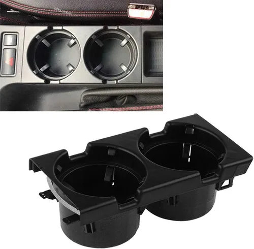 Vista 5 de Conjunto de soporte para botella de bebida para consola central de automóvil, compatible con BMW Serie 3 E46 Sedán/Wagon/Compact/Coupe/Convertible
