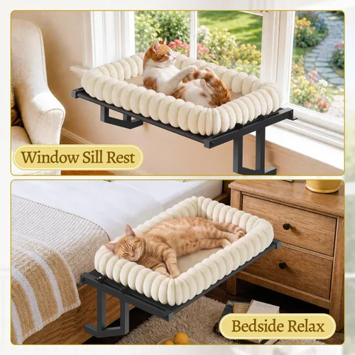 Vista 13 de Hamaca para ventana de gato, asiento para gatos