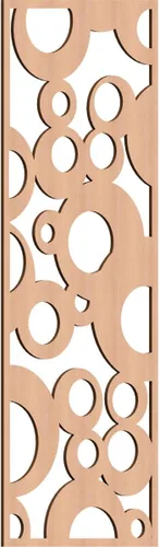 Vista 38 de 9 3/8"W x 24 3/8"H x 1/4"T Farwell Decorativos Paneles de Pared de Madera Calado, Hickory