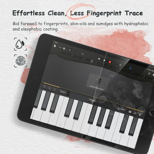 Vista 6 de bersem Paquete de 2 protectores de pantalla Paperfeel compatibles con iPad Mini 5 (2019) y iPad Mini 4, compatible con lápiz, antirreflejos con kit