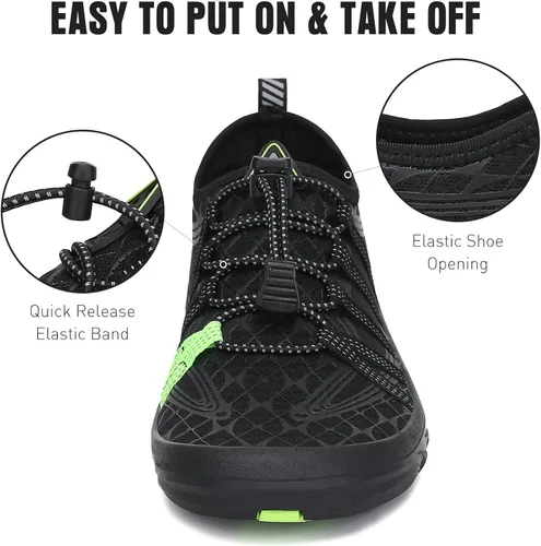 Vista 3 de SAGUARO Zapatos deportivos acuáticos unisex de secado rápido para playa piscina mar