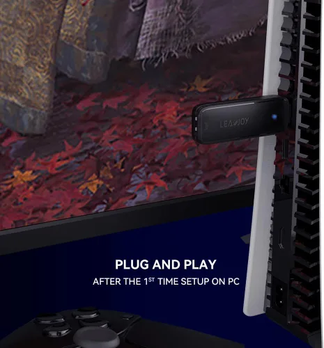 Vista 4 de Leadjoy P5 Adaptador de teclado y mouse convertidor para consola PS5, adaptador de juegos compatible con leadjoy VX2 Box, GameSir VX2 AimSwitch