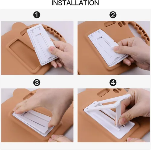 Vista 5 de PZOZ Funda para iPad para niños compatible con iPad de 9ª 2021 / 8ª 2020 / 7ª generación 2019 de 10.2 pulgadas, a prueba de golpes, mango