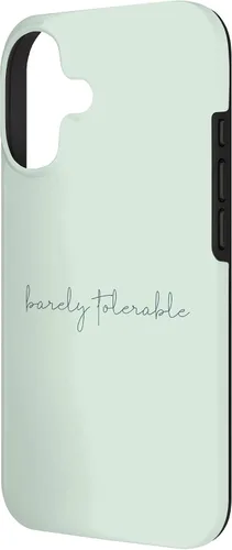 Vista 2 de Funda para iPhone 17 con cita de orgullo y prejuicio de Jane Austen Barely TOLERABLE