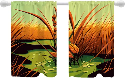 Vista 62 de Shrahala Cortinas de nivel de chakras con mandala beige para ventanas de cocina, paneles de cortina de ventana de mandala multicapa de poliéster