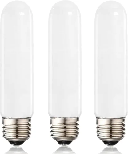 Vista 10 de XININSUN Bombilla LED T10 esmerilada, bombillas LED esmeriladas T10 regulables, bombillas de tubo LED de 8 W, equivalente a 60-75 vatios, 2700 K