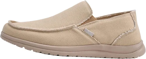 Vista 2 de Zapatos de lona para hombre, sin cordones, para caminar, ligeros, casuales