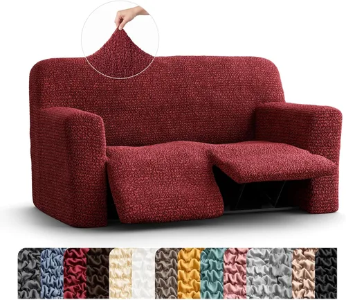 Vista 21 de PAULATO BY GA.I.CO. Funda para sillón reclinable, funda de ajuste suave, protector elástico de muebles reclinables de 1 pieza, tela hipoalergénica