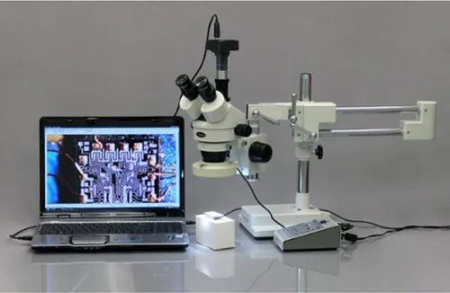 Vista 4 de AmScope MU1003-CK 10MP Video en vivo USB3.0 Cámara de microscopio digital 10 MP + kit de calibración