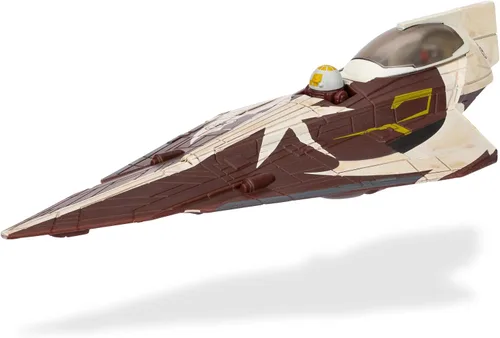 Vista 6 de Star Wars Micro Galaxy Squadron Ahsoka Tano's Jedi Starfighters Set – Vehículos de 5 pulgadas y 3 pulgadas, dos accesorios de micro figuras de 1