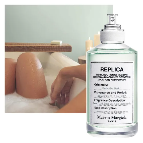 Vista 2 de Maison Margiela Replica Bubble Bath - Gentile Floral Fragrance Eau de Toilette with Soap Bubbles, Rose & Coconut Milk - Long Lasting - Relaxing