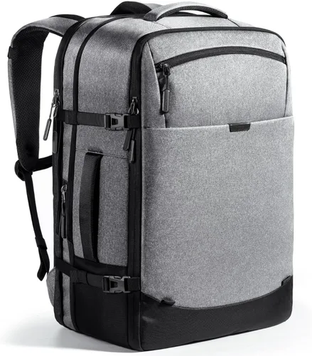 Vista 10 de Inateck Mochila de viaje expandible de 17-20L para laptop aprobada por aerolíneas, equipaje de cabina de 3 vías resistente a salpicaduras para Negro