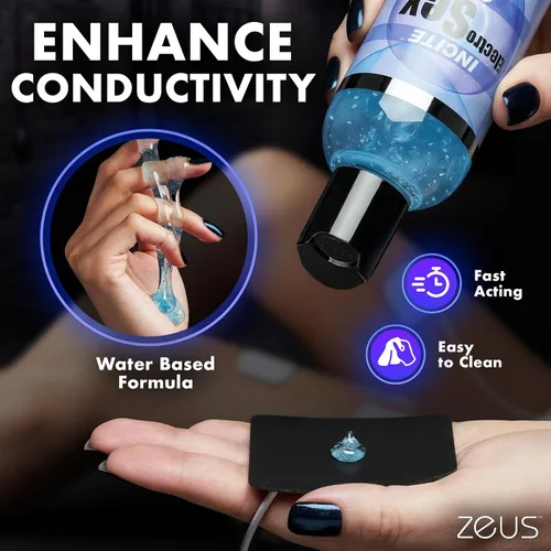 Vista 3 de Zeus Electrosex Incite Gel Conductivo 8.5 oz