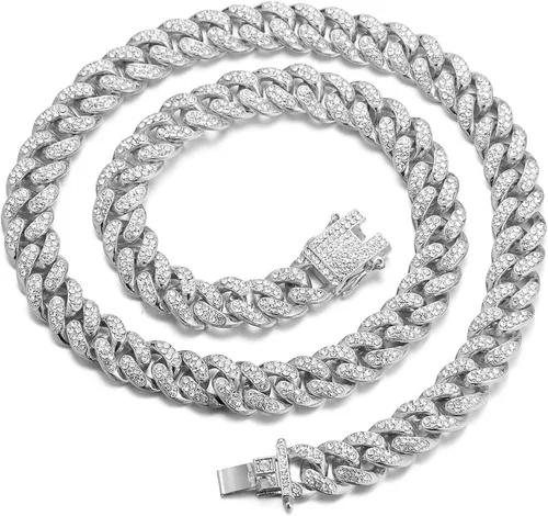 Vista 5 de Halukakah Reloj de diamantes para hombre, Presidente, chapado en oro real de 18 quilates, chapado en oro blanco platino y diamantes helados, 1.654