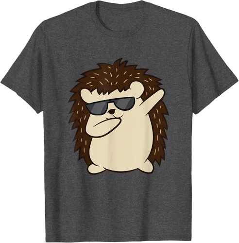 Vista 40 de Dabbing Hedgehog Funny Hedgehog Camiseta S