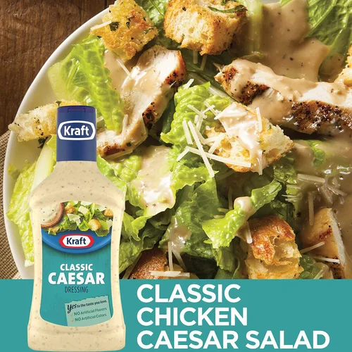 Vista 4 de Kraft Aderezo clásico para ensalada César (botellas de 16 onzas líquidas, paquete de 6)