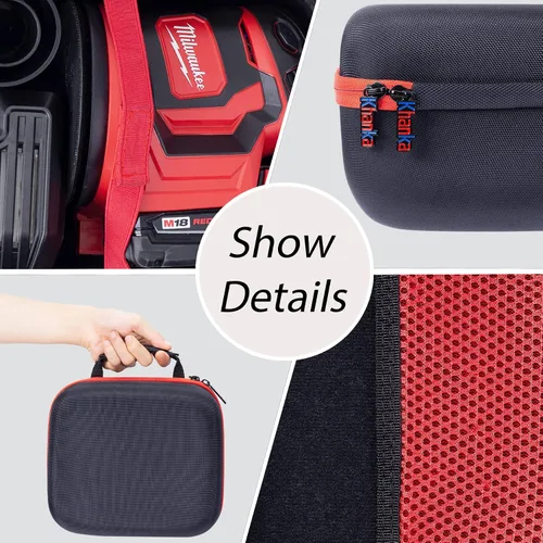 Vista 8 de Khanka Funda rígida para Milwaukee Electric Tools 2648-20 M18 + carcasa rígida para enrutador compacto inalámbrico Milwaukee M18 FUEL