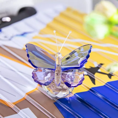 Vista 6 de H&D HYALINE & DORA Sun Catcher Crystal Animal Figurine Ornamento Home Mesa Decoation Pisapapeles