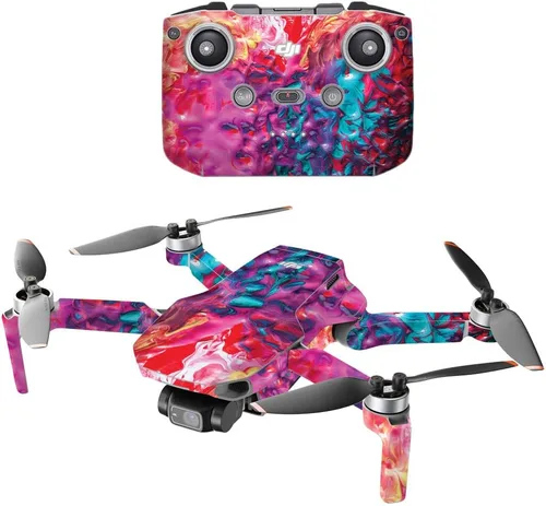 Vista 29 de MightySkins - Compatible con DJI Mini 2 Dron portátil - Humo brillante Funda protectora de vinilo duradera y única Fácil de aplicar, quitar