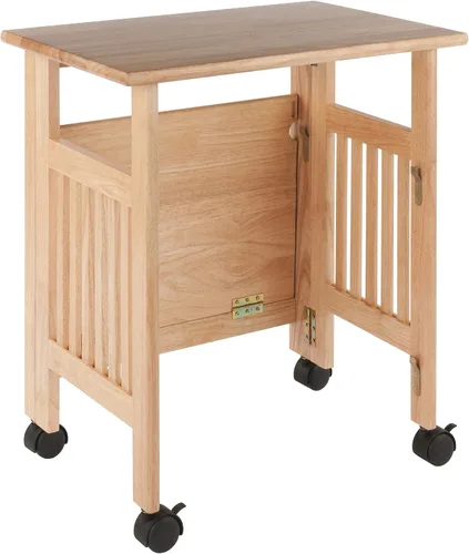 Vista 5 de Winsome Mission 81628 - Soporte de madera para impresora móvil (2 estantes, color marrón)
