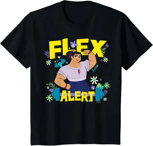Vista 36 de Disney Encanto Luisa Madrigal Flex Alert Camiseta, Negro