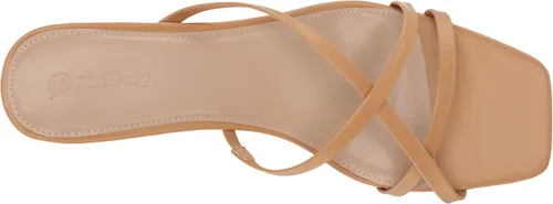 Vista 8 de The Drop Amelie - Sandalias de tacón cuadrado con tiras para mujer
