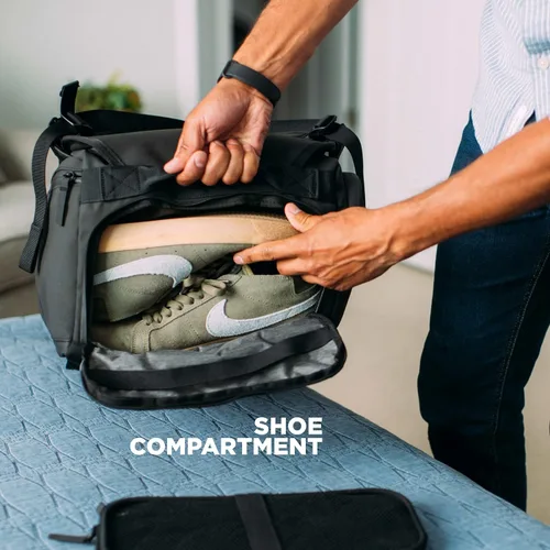Vista 5 de NOMATIC bolso de viaje resistente al agua de 40L permitida por el puesto de control TSA lona resistentemochila