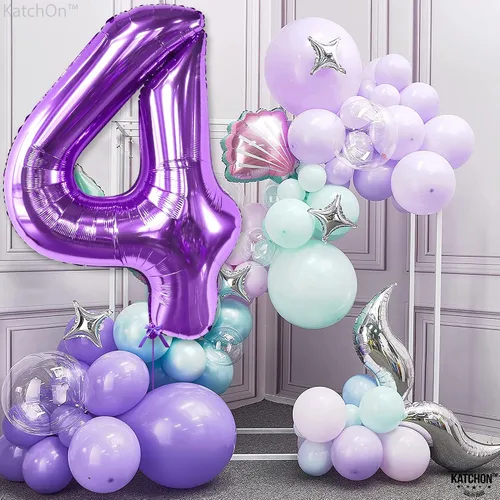 Vista 271 de KatchOn Globo negro del número 1 de 40 pulgadas, globo de feliz cumpleaños Large Mylar Number One Balloon for 1st Birthday Decorations, Foil