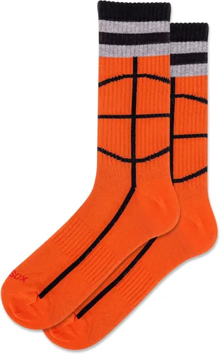 Vista 44 de Hot Sox Calcetines deportivos y atléticos divertidos para hombre, paquete de 1 par, regalos de moda novedosos y divertidos Por encima del par