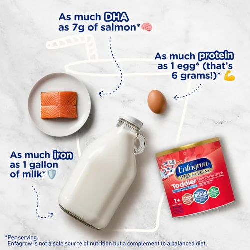 Vista 9 de Enfagrow Premium - Bebida nutricional de leche para niños pequeños, leche natural, 24 onzas
