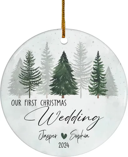 Vista 21 de FLOCHIL Adorno personalizado para la primera Navidad del bebé con nombre de foto, adorno personalizado para la primera Navidad, regalos para bebés