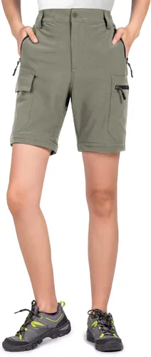 Vista 4 de Wespornow Pantalones convertibles con cremallera para mujer, para campamento, viajes